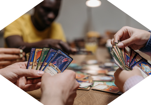 friends playing board games