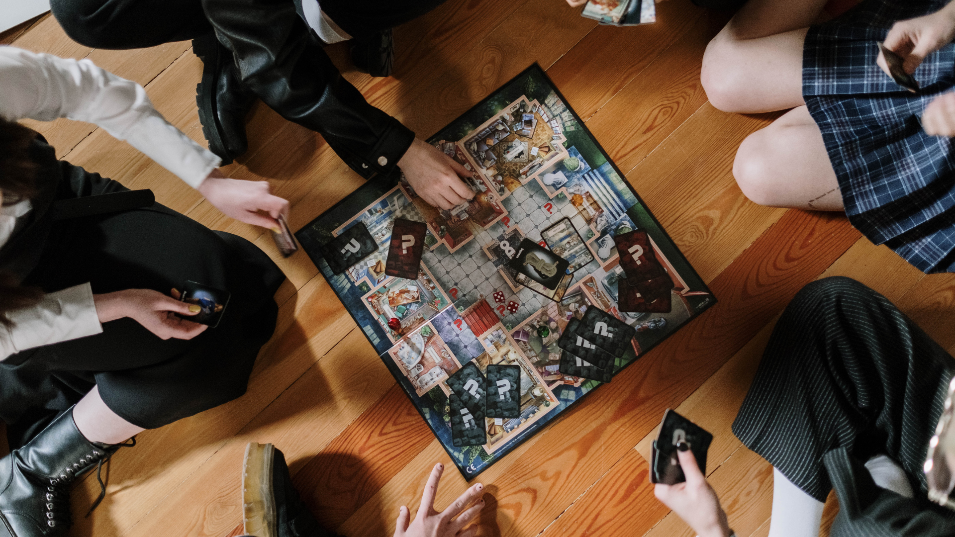 friends playing board games